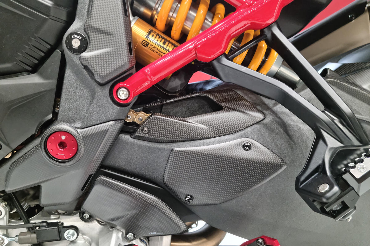 CNC Racing Swingarm Side Guard Carbon for Ducati Multistrada V4 Pikes Peak and RS - CNC Racing image 2