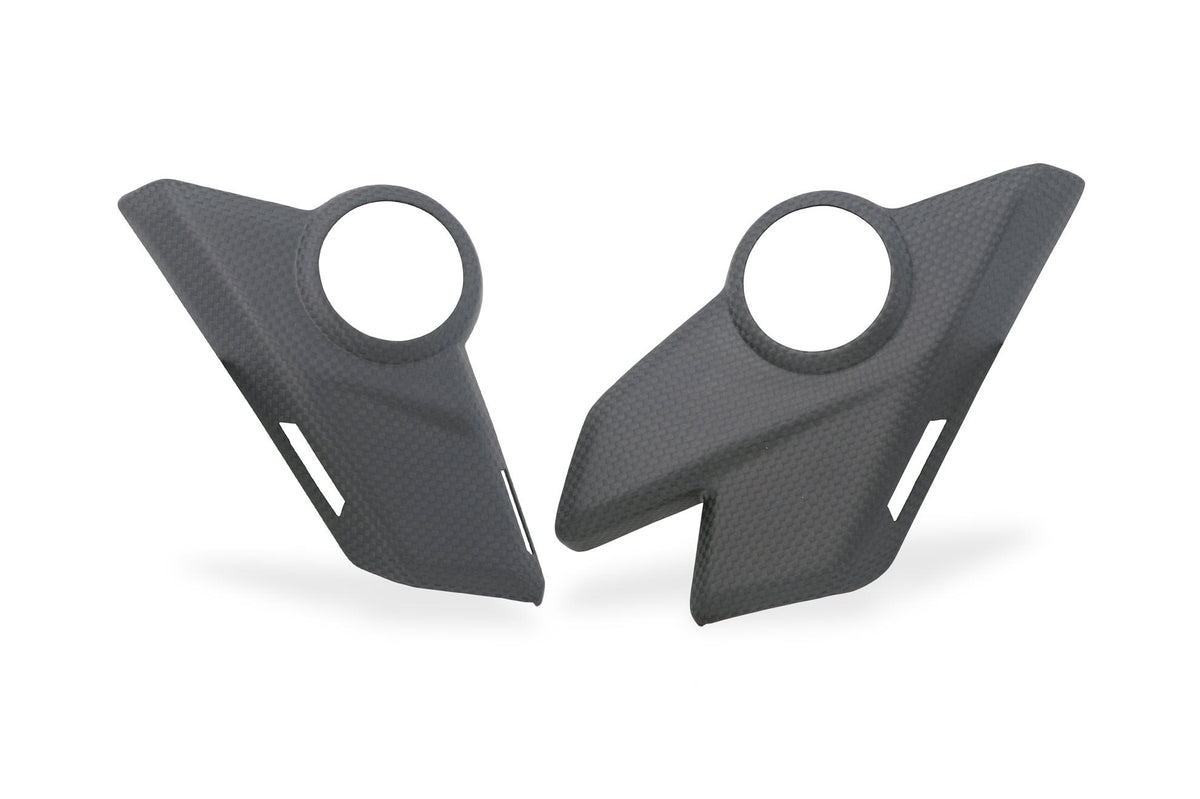 CNC Racing Frame Side Plates Lower Covers with Holes Carbon for Ducati Multistrada V4 - CNC Racing