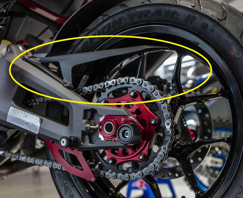 CNC Racing Upper Chain Guard in Carbon for Ducati Multistrada V2 MY2025 - CNC Racing image 4