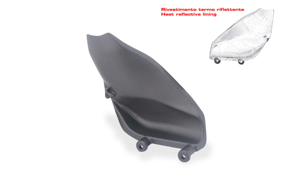 CNC Racing Carbon Fiber Brake – Side Footpeg Heat Shield for Akrapovič Racing Exhaust for Ducati Panigale V4 2025 - CNC Racing image 2