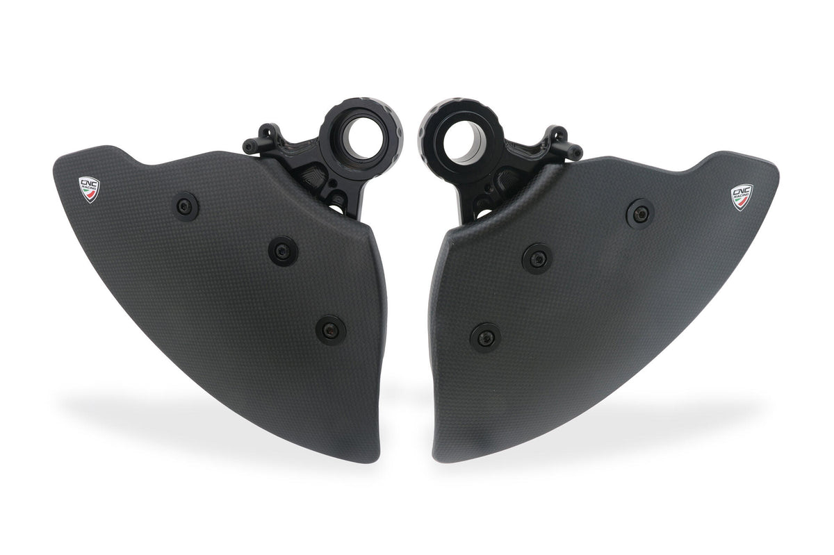 CNC Racing GP DUCTS EVO – Front Brake Cooling System – Carbon Glossy for Ducati