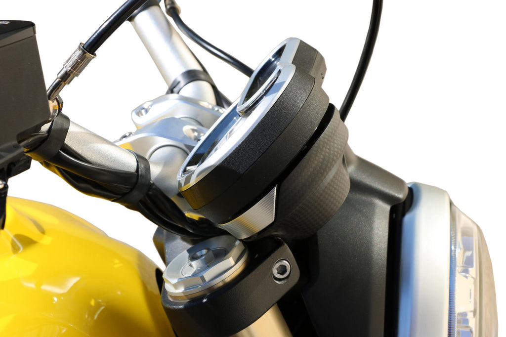 CNC Racing Dashboard Lower Cover – Matt Carbon for Ducati Scrambler - CNC Racing image 2