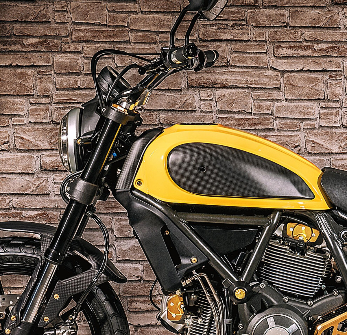 CNC Racing Fuel Tank Protection Matt Carbon for Ducati Scrambler - CNC Racing image 2