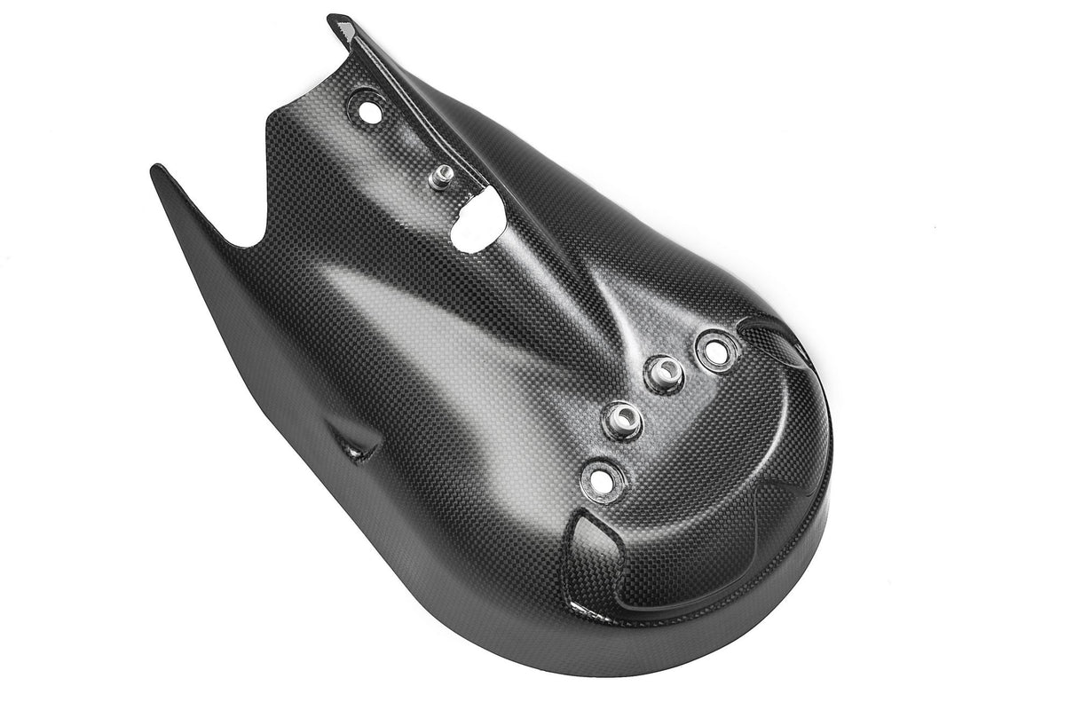 CNC Racing Exhaust Heat Guard Made from Matte Carbon for Ducati Panigale and Streetfighter - CNC Racing