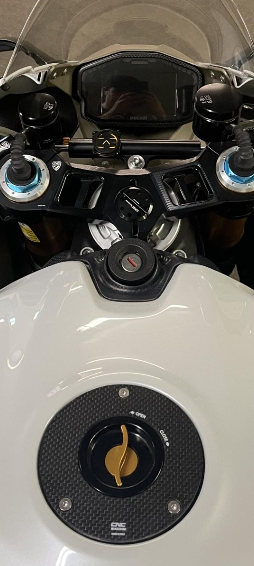 CNC Racing Instrument Panel Cover for Ducati Panigale – Matt Carbon - CNC Racing image 2