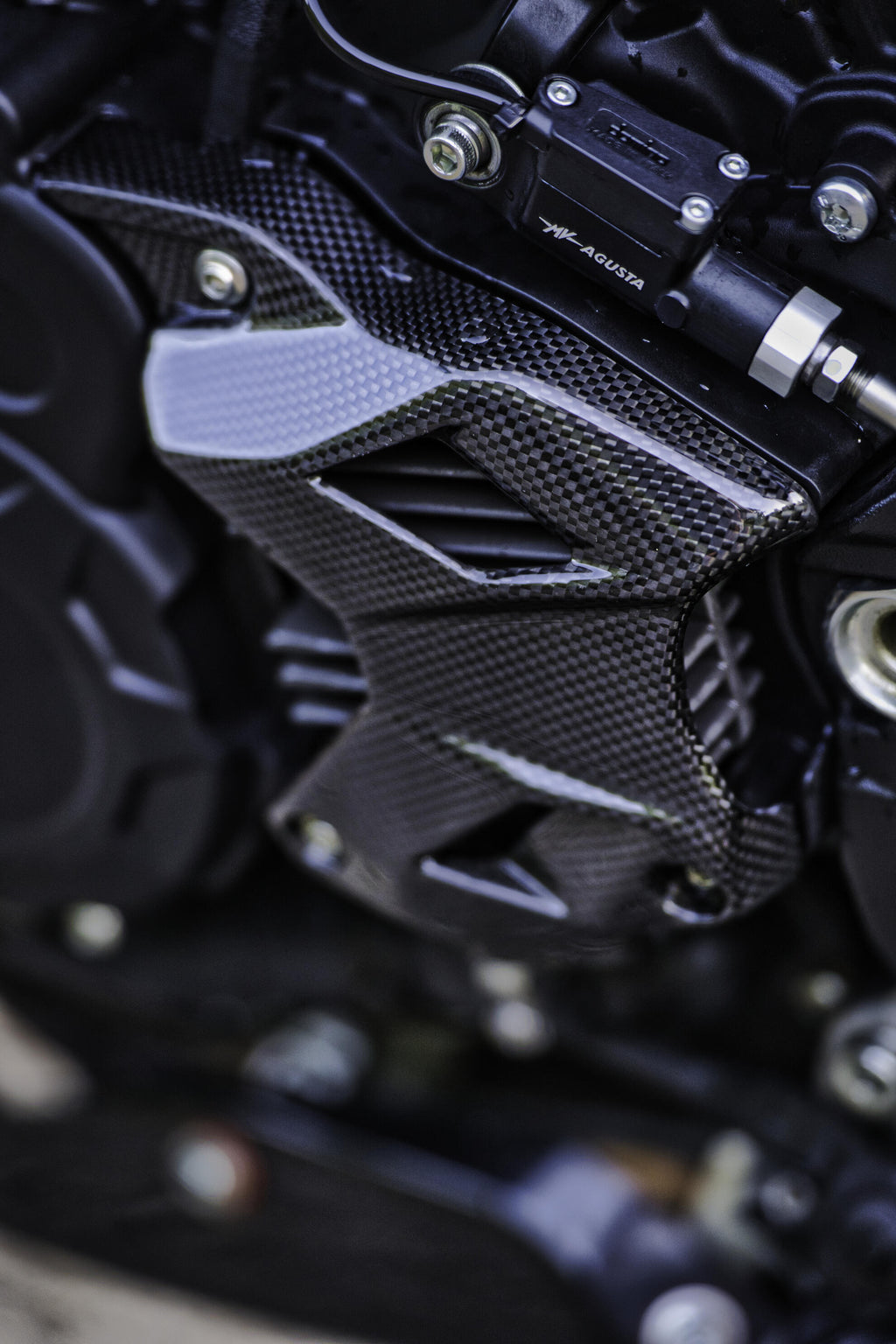 CNC Racing Voltage Regulator Cover for MV Agusta – Carbon - CNC Racing image 2