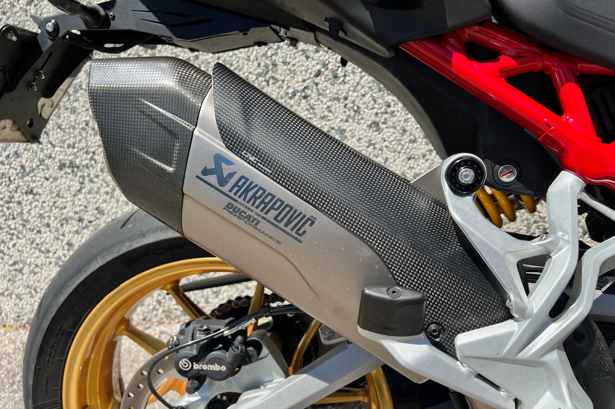 CNC Racing Exhaust Silencer Akrapovic Full System Heat Guard for Ducati Multistrada V4 – Carbon - CNC Racing image 2