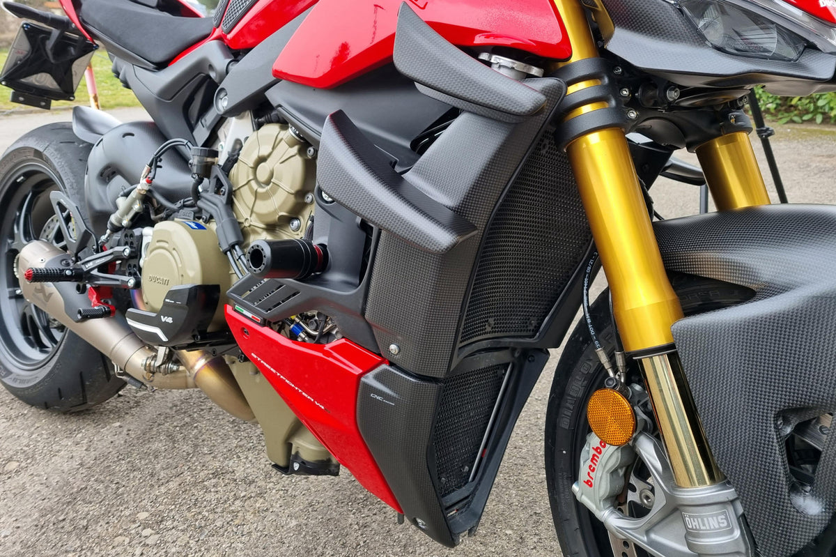 CNC Racing Radiator Side Covers for Ducati Streetfighter V4 – Carbon - CNC Racing image 2