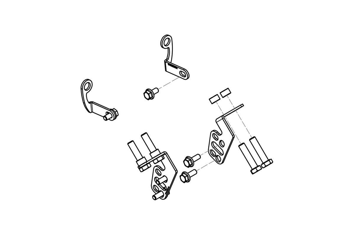 CNC Racing GP Ducts – Mounting Kit for Ducati Monster 1100 EVO 2012–2013 - CNC Racing