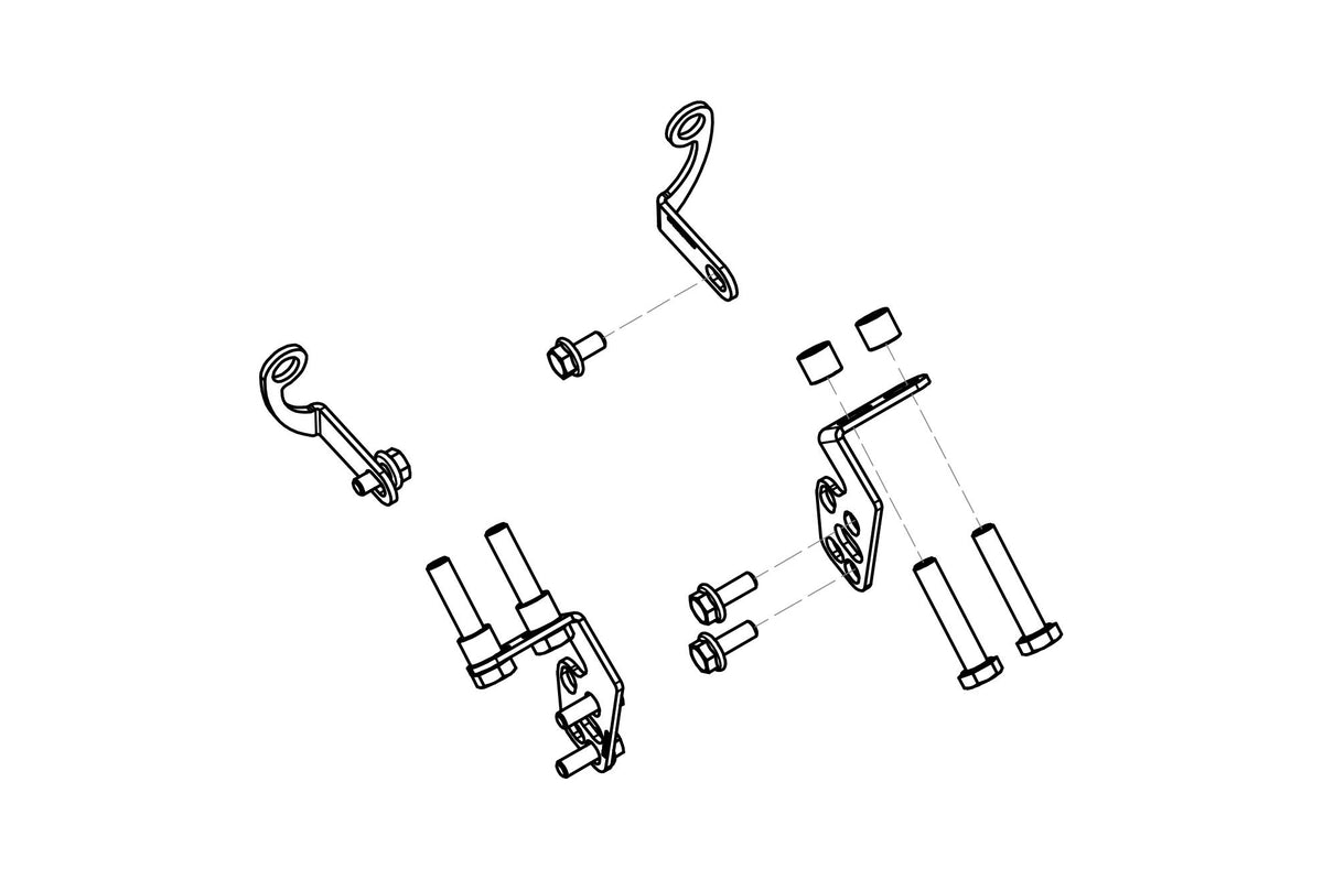CNC Racing GP Ducts – Mounting Kit for Ducati - CNC Racing