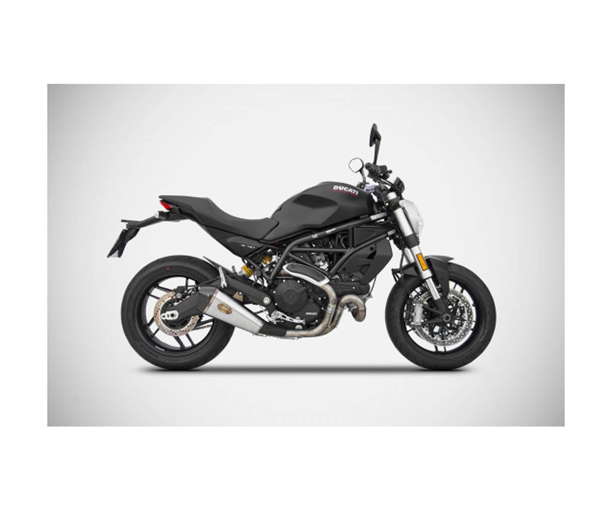 Ducati Monster 797 2017 > 2019 homologated slip-on - ZARD