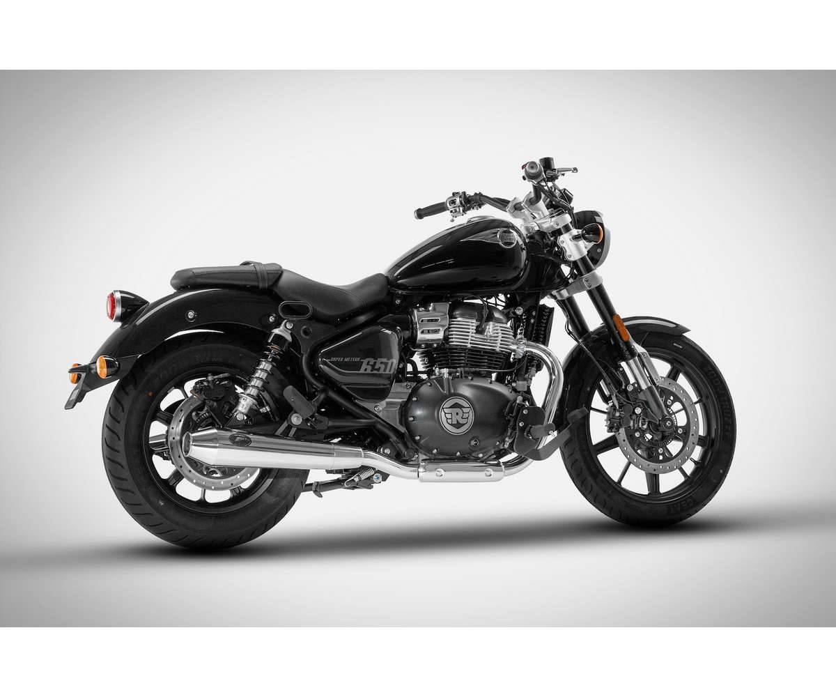 ROYAL ENFIELD SUPER METEOR 650 2023 > 2024, Homologated Slip-ons, Pair, - ZARD