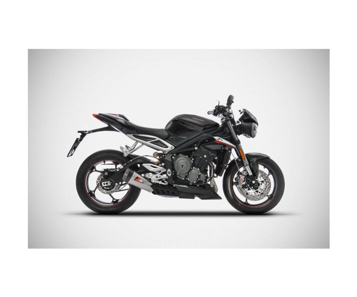 Triumph Street Triple 765 2017 > 2019 racing slip-on - ZARD
