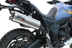 GPR exhaust Zontes 703 F 2025-2026, Dual Inox, Racing slip-on exhausts including link pipe and removable db killer - GPR Exhausts