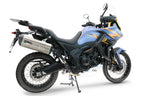 GPR exhaust Zontes 703 F 2025-2026, Hyper Sonic Black Titanium, Homologated legal slip-on exhaust including removable db killer and link pipe - GPR Exhausts