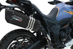 GPR exhaust Zontes 703 F 2025-2026, Hyper Sonic Titanium, Homologated legal slip-on exhaust including removable db killer and link pipe - GPR Exhausts