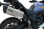 GPR exhaust Zontes 703 F 2025-2026, Hyper Sonic Black Titanium, Homologated legal slip-on exhaust including removable db killer and link pipe - GPR Exhausts