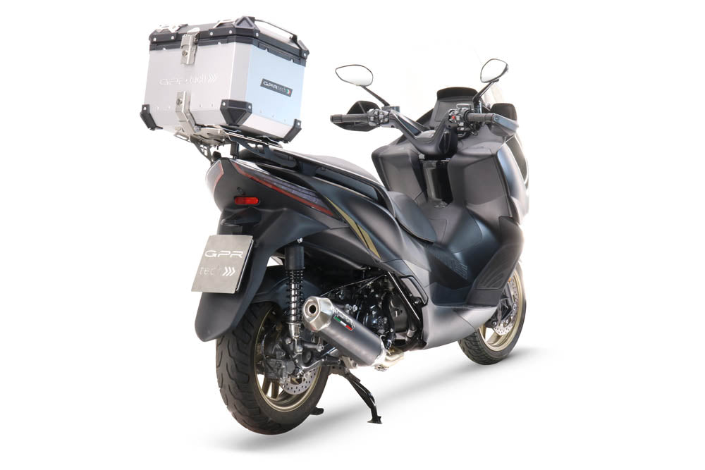 GPR Tech Alpi-Tech 26L Aluminium Top Case with Roof Rack & Specific Fitting Plate - Zontes E 350 (2023–2024) - Silver - image 3