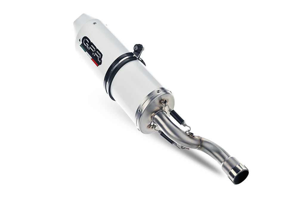 GPR exhaust Yamaha XSR 125 2021-2025, Albus Ceramic, full system exhaust legal for UK and non-EU countries including removable db killer - GPR Exhausts