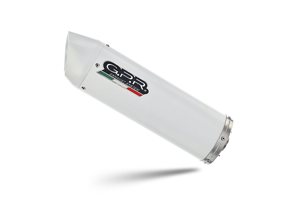 GPR exhaust Yamaha XSR 125 2021-2025, Albus Ceramic, full system exhaust legal for UK and non-EU countries including removable db killer - GPR Exhausts