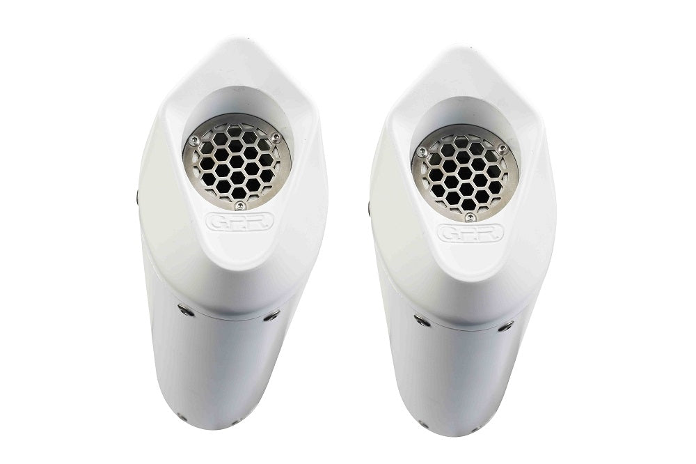 GPR exhaust Ktm Supermoto Smr 990 2008-2012, Albus Ceramic, Dual Homologated legal bolt-on silencers including removable db killers - GPR Exhausts
