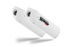 GPR exhaust Suzuki B-King 1300  2007-2010, Albus Ceramic, Dual Homologated legal slip-on exhaust including removable db killers and link pipes - GPR Exhausts
