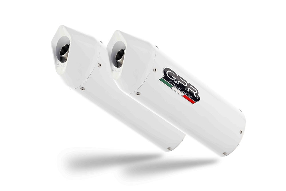 GPR exhaust Suzuki B-King 1300  2007-2010, Albus Ceramic, Dual Homologated legal slip-on exhaust including removable db killers and link pipes - GPR Exhausts