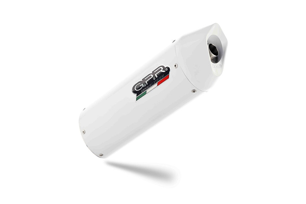 GPR exhaust Husqvarna Nuda 900 - Nuda 900 R 2012-2013, Albus Ceramic, Homologated legal slip-on exhaust including removable db killer and link pipe - GPR Exhausts