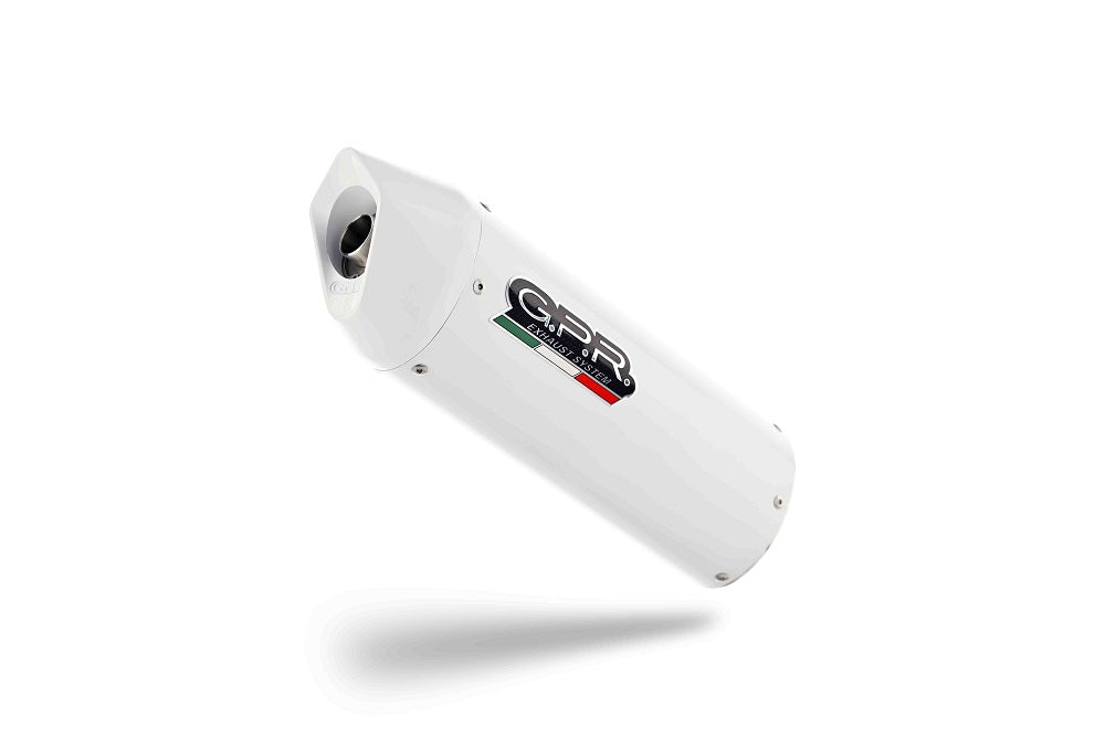 GPR exhaust Triumph Tiger Sport 1050 2013-2015, Albus Ceramic, Homologated legal slip-on exhaust including removable db killer and link pipe - GPR Exhausts