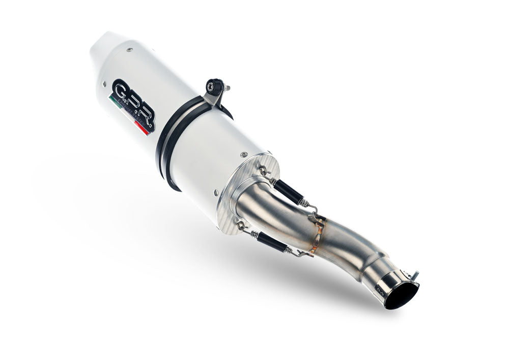 GPR exhaust Yamaha Tracer 7 2021-2024, Albus Ceramic, full system exhaust legal for UK and non-EU countries including removable db killer - GPR Exhausts