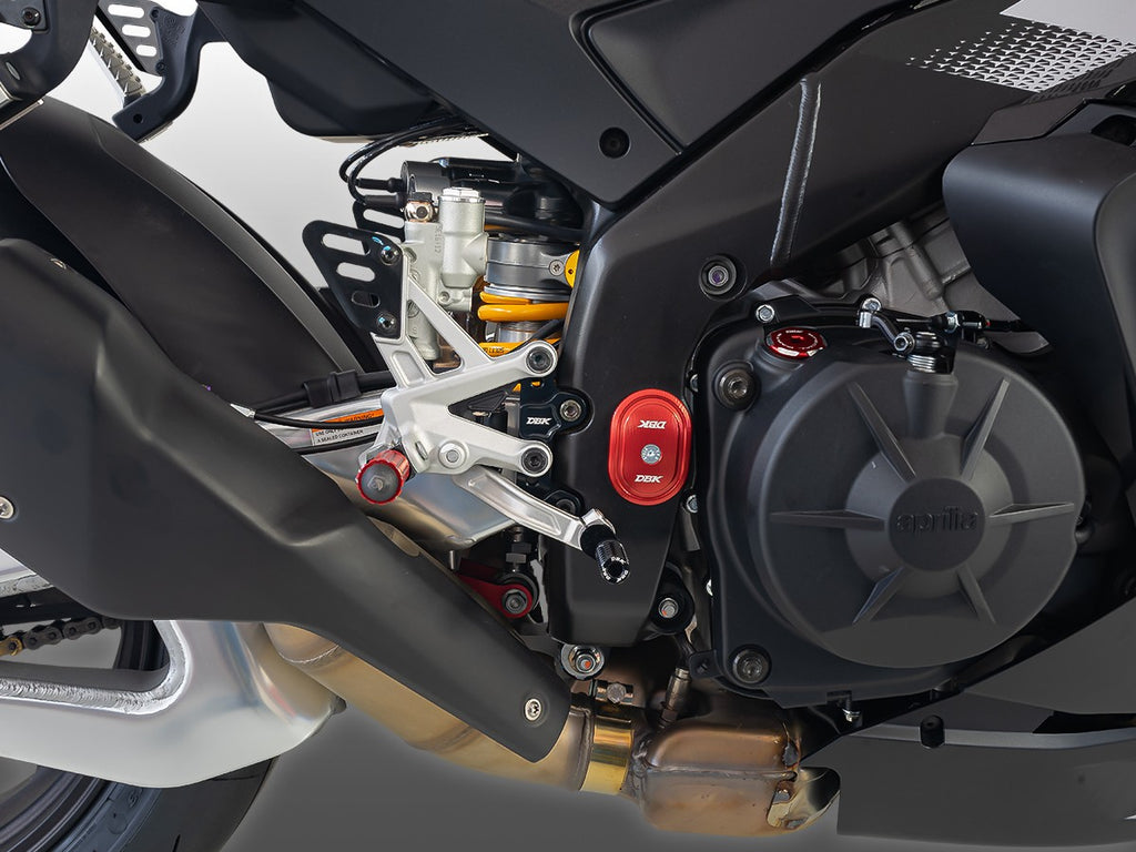 DBK OEM footrest rearset plates - Aprilia RSV4