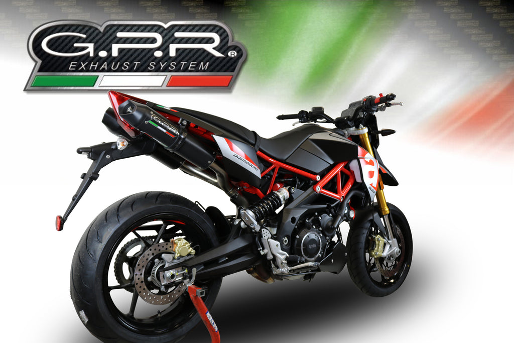 GPR exhaust Aprilia Shiver 900 2017-2020, Furore Nero, Dual racing slip-on exhaust including link pipes - GPR Exhausts