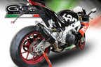 GPR exhaust Aprilia Tuono 1100 V4 Rr 2017-2020, Furore Nero, Racing slip-on exhaust including link pipe - GPR Exhausts