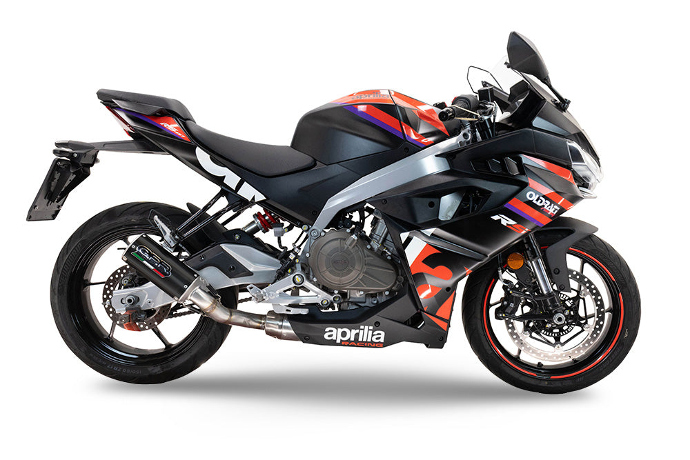 GPR exhaust Aprilia RS 457 2024-2025, M3 Black Titanium, full system exhaust legal for UK and non-EU countries including removable db killer - GPR Exhausts