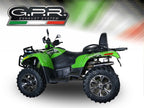 GPR exhaust Artic Cat Trv 700 2012-2016, Deeptone Atv, Homologated legal silencer exhaust including removable db killer - GPR Exhausts