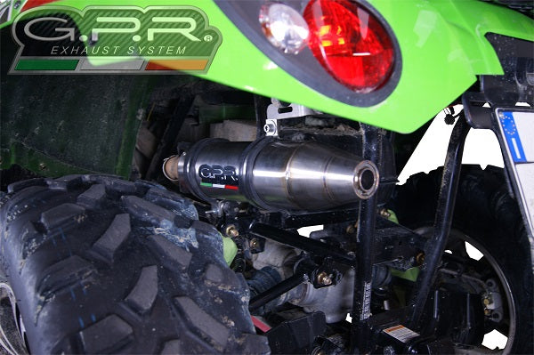 GPR exhaust Artic Cat Trv 700 2009-2017, Deeptone Atv, Homologated legal silencer exhaust including removable db killer - GPR Exhausts
