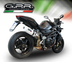 GPR exhaust Mv Agusta Brutale 750 S 2000-2006, Albus Ceramic, Homologated legal slip-on exhaust including removable db killer and link pipe - GPR Exhausts
