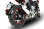 GPR exhaust Mv Agusta Rivale - Stradale 800 2014-2016, Albus Ceramic, Homologated legal slip-on exhaust including removable db killer and link pipe - GPR Exhausts