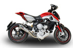 GPR exhaust Mv Agusta Rivale - Stradale 800 2014-2016, New Grand Prix Evo Titanium, Homologated legal slip-on exhaust including removable db killer an - GPR Exhausts