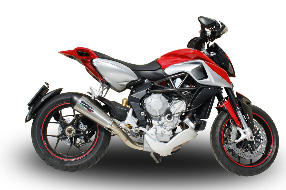 GPR exhaust Mv Agusta Rivale - Stradale 800 2014-2016, New Grand Prix Evo Titanium, Homologated legal slip-on exhaust including removable db killer an - GPR Exhausts