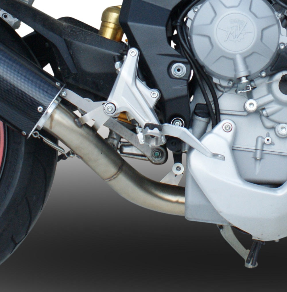 GPR exhaust Mv Agusta Rivale - Stradale 800 2014-2016, Albus Ceramic, Homologated legal slip-on exhaust including removable db killer and link pipe - GPR Exhausts