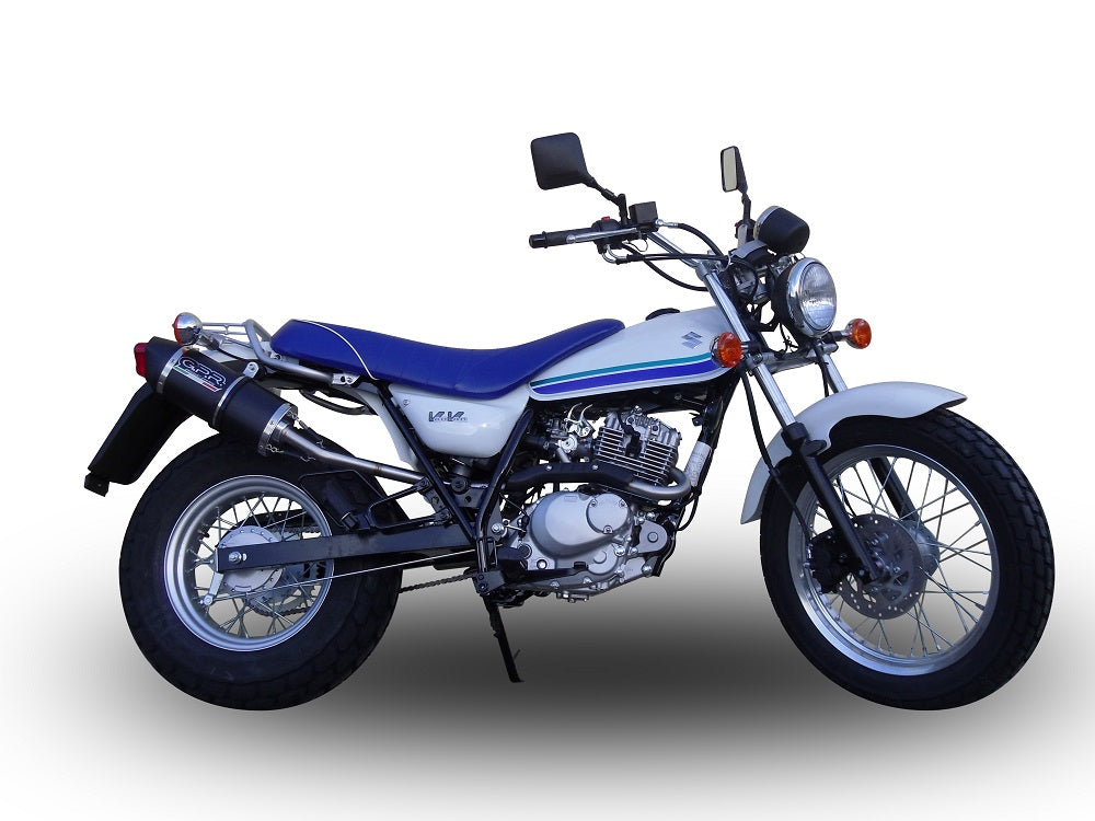 GPR exhaust Suzuki Rv 125 Van Van 2003-2017, Furore Nero, Racing slip-on exhaust including link pipe - GPR Exhausts