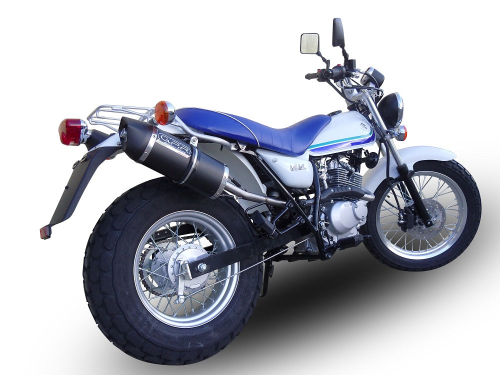 GPR exhaust Suzuki Rv 125 Van Van 2003-2017, Furore Nero, Racing slip-on exhaust including link pipe - GPR Exhausts