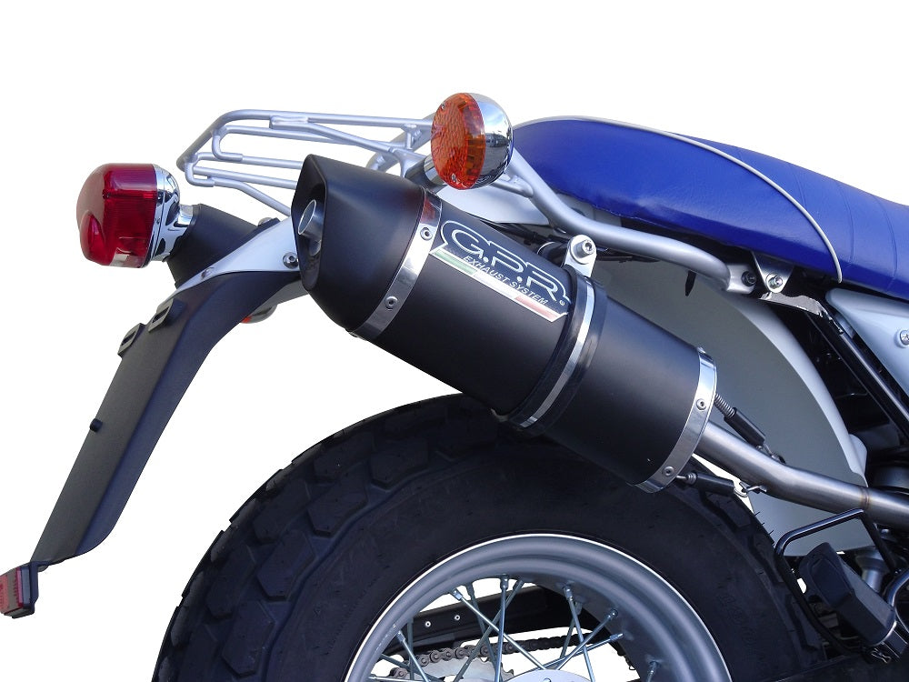 GPR exhaust Suzuki Rv 125 Van Van 2003-2017, Furore Nero, Racing slip-on exhaust including link pipe - GPR Exhausts