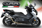 GPR exhaust Yamaha T-Max 530 2017-2019, New Grand Prix Evo Titanium, full system exhaust legal for UK and non-EU countries including removable db kill - GPR Exhausts
