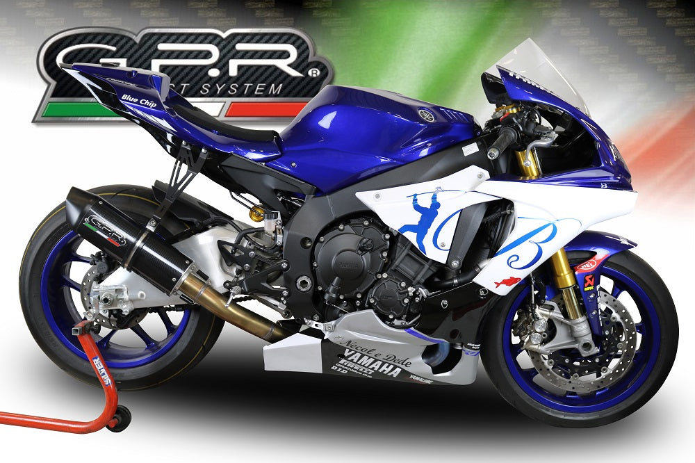 GPR exhaust Yamaha Yzf R1-R1-M 2020-2025, Furore Nero, Racing mid-full system exhaust - GPR Exhausts
