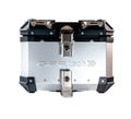 GPR Tech Alpi-Tech 26L Aluminium Top Case - Silver with Soft Backrest