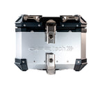 GPR Tech Alpi-Tech 26L Aluminium Top Case - Silver with Soft Backrest