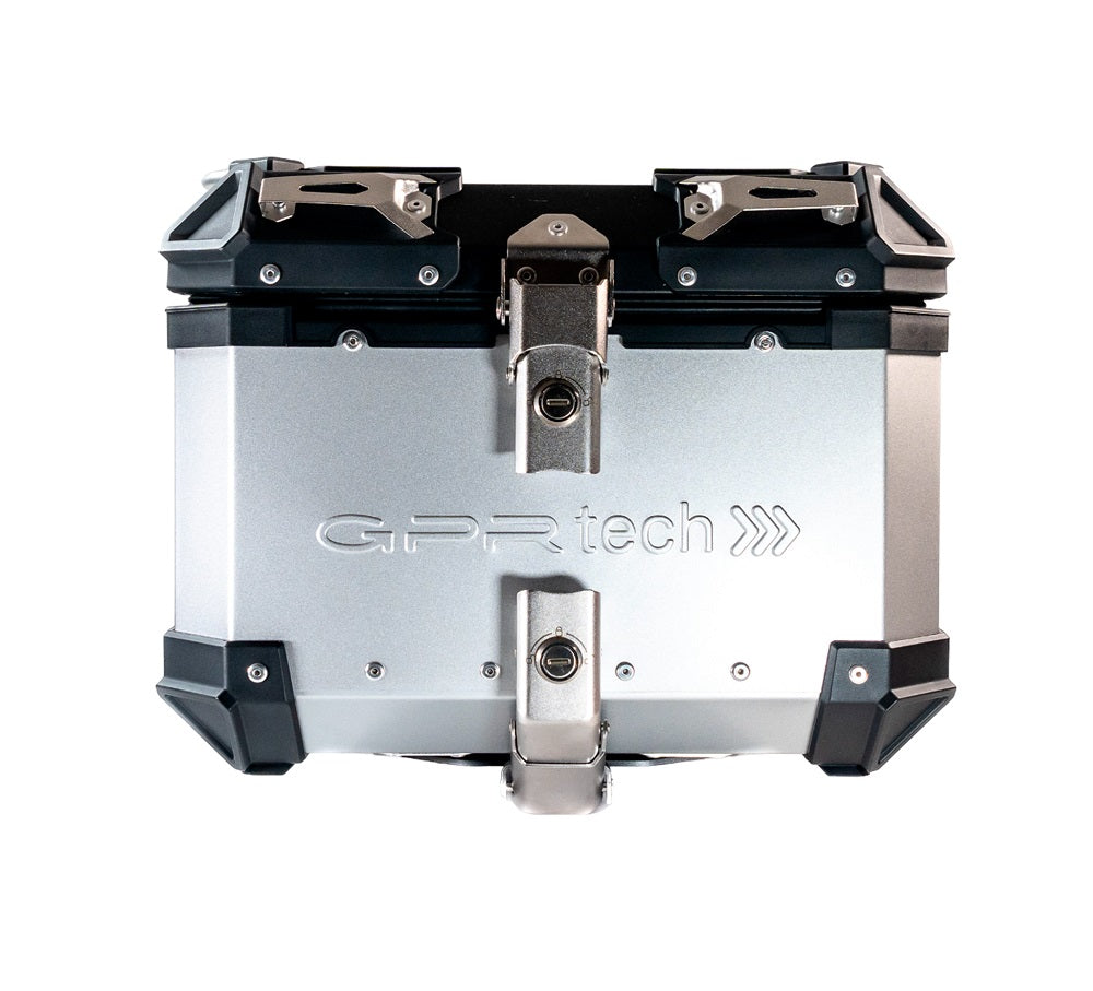 GPR Tech Alpi-Tech 26L Aluminium Top Case with Specific Fitting Plate - BMW G 310 GS (2017–2021) - Silver - image 5