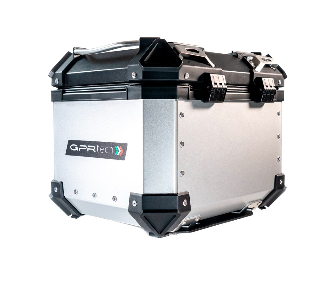 GPR Tech Alpi-Tech 26L Aluminium Top Case with Specific Fitting Plate - BMW G 310 GS (2017–2021) - Silver - image 8